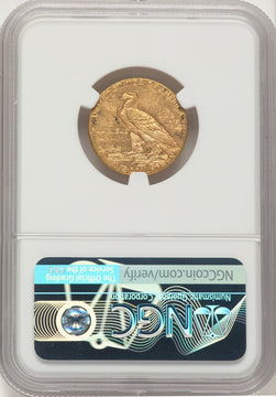 1909 $5 Indian Half Eagle NGC MS62+