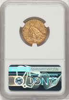 1909 $5 Indian Half Eagle NGC MS62+