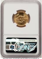 1986 Gold Eagle 1/4 oz Brown Label NGC MS70