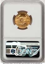1988 Gold Eagle 1/4 oz Brown Label NGC MS70