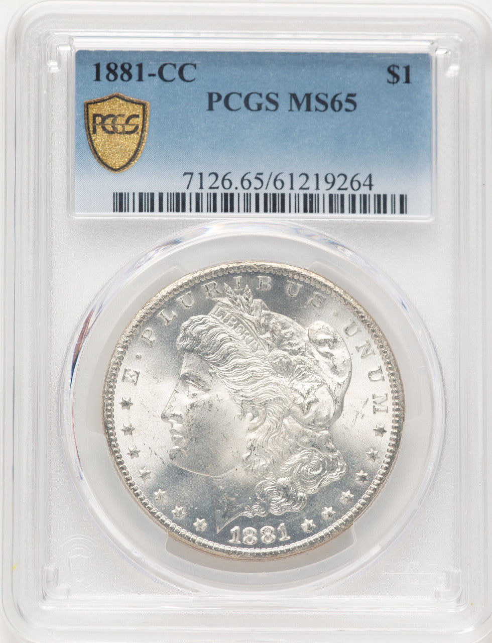 1881-CC Morgan Dollar PCGS MS65 (783972009)