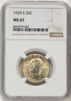 1929-S 25C Standing Liberty Quarter NGC MS67