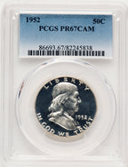1952 50C CA Proof Franklin Half Dollar PCGS PR67