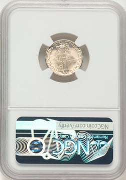 1925 10C FB Mercury Dime NGC MS66