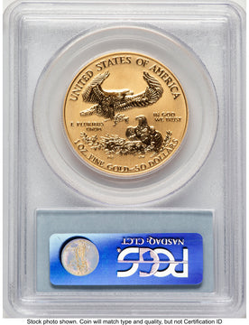 2006-W Reverse Proof Gold Eagle 1 oz Blue Label PCGS PR70
