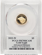 2023-W Proof Gold Eagle 1/10 oz AR David Hall PCGS PR70