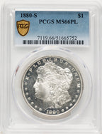 1880-S PL Morgan Dollar PCGS MS66
