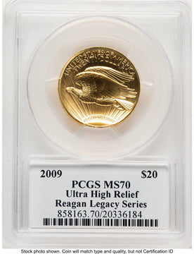 2009 G$20 Ultra High Relief Reagan Legacy Series Michael Reagan PCGS MS70