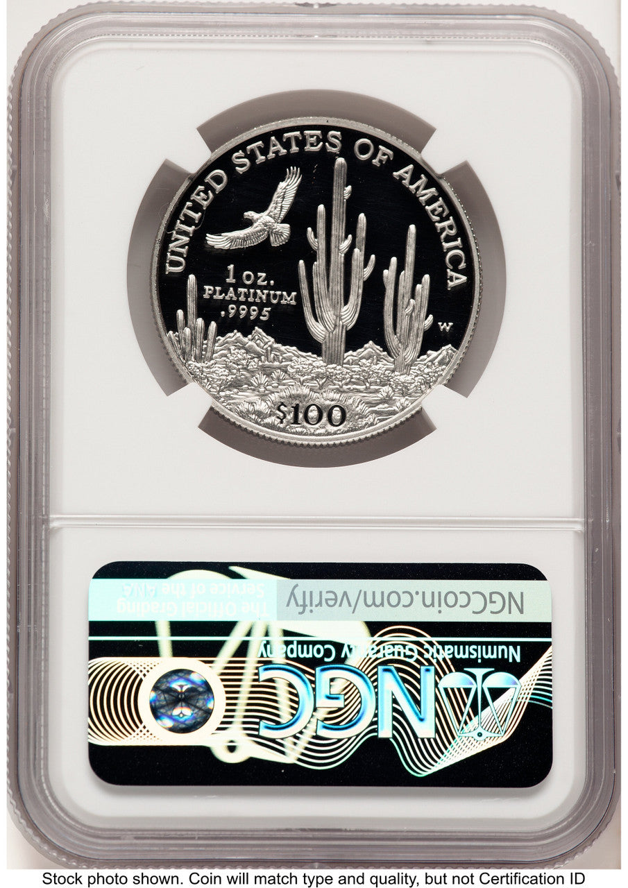 2001-W Proof Platinum Eagle 1 oz Brown Label NGC PF70 (784122008)
