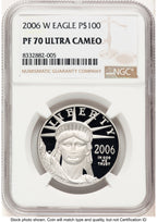 2006-W Proof Platinum Eagle 1 oz Brown Label NGC PF70