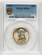 1939 25C Washington Quarter PCGS MS68