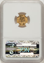 1873 G$1 OPEN 3 Gold Dollar NGC MS62