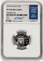 1997-W Proof Platinum Eagle 1/4 oz Rhett Jeppson NGC PF70
