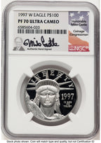 1997-W Proof Platinum Eagle 1 oz Mike Castle NGC PF70