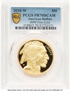 2010-W Proof Gold Buffalo 1 oz Blue Gradient PCGS PR70 (784275021)