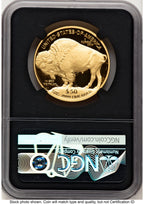 2020-W Proof Gold Buffalo 1 oz ER Miles Standish NGC PF70
