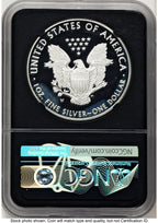 2020-W Proof Silver Eagle 1 oz FDI Eagle Ribbon Label NGC PF70