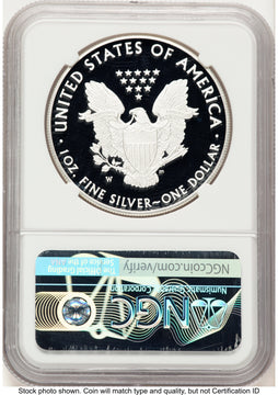 2018-W Proof Silver Eagle 1 oz FR Elizabeth Jones NGC PF70