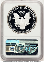 2018-W Proof Silver Eagle 1 oz FR Elizabeth Jones NGC PF70