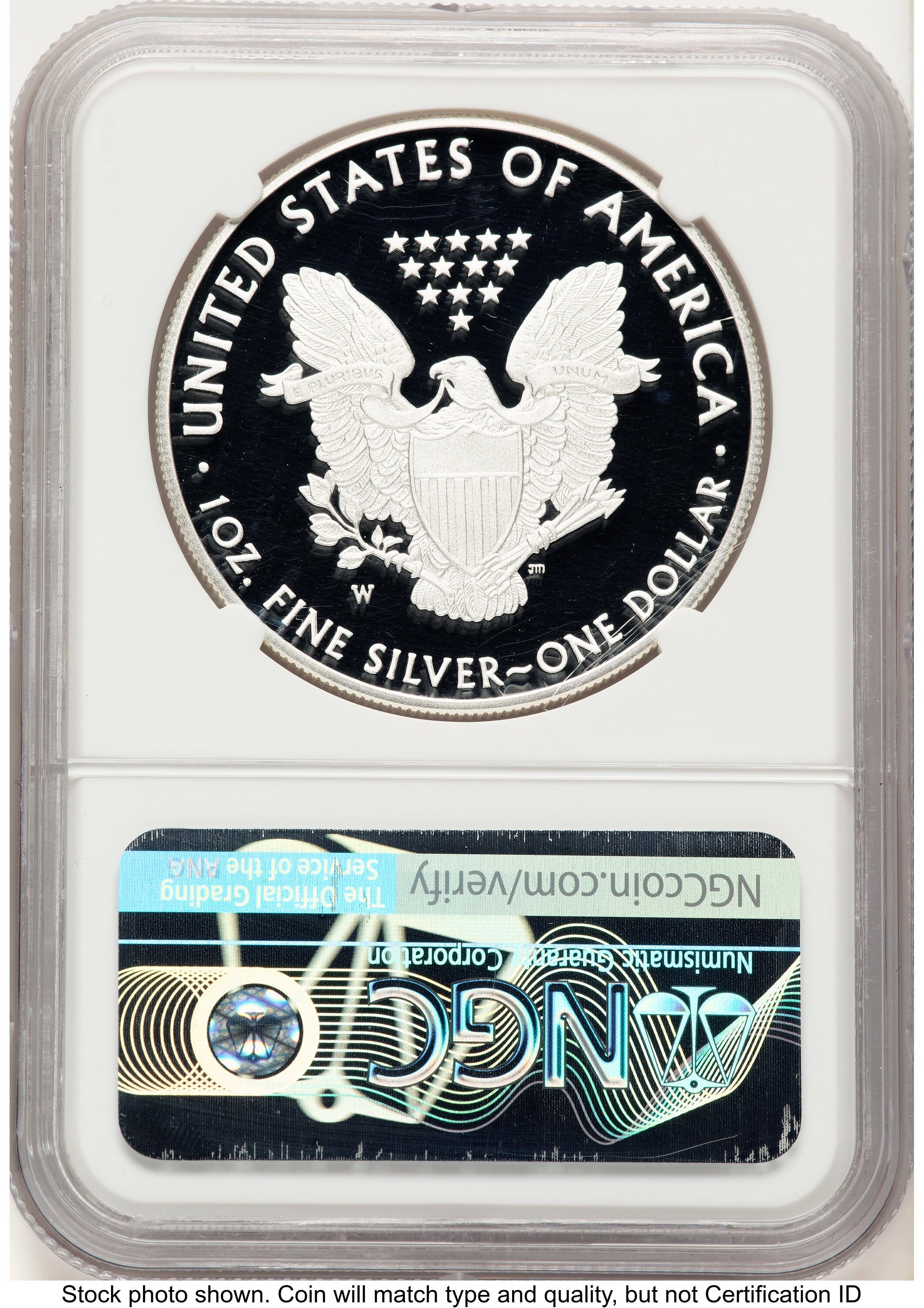 2018-W Proof Silver Eagle 1 oz FR Elizabeth Jones NGC PF70
