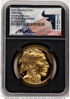 2024-W Proof Gold Buffalo 1 oz AR David J Ryder TBE Label NGC PF70 (784375102)