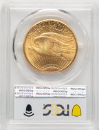 1909-S $20 Saint-Gaudens Double Eagle PCGS MS62