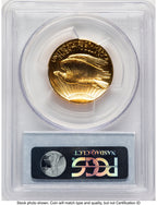 2009 G$20 Ultra High Relief PL Blue Label PCGS MS70