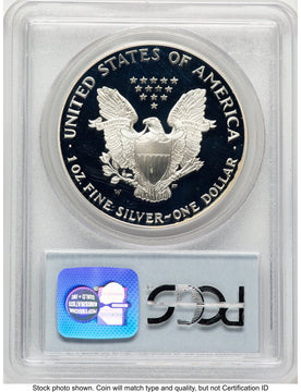 1995-W Proof Silver Eagle 1 oz Blue Label PCGS PR69