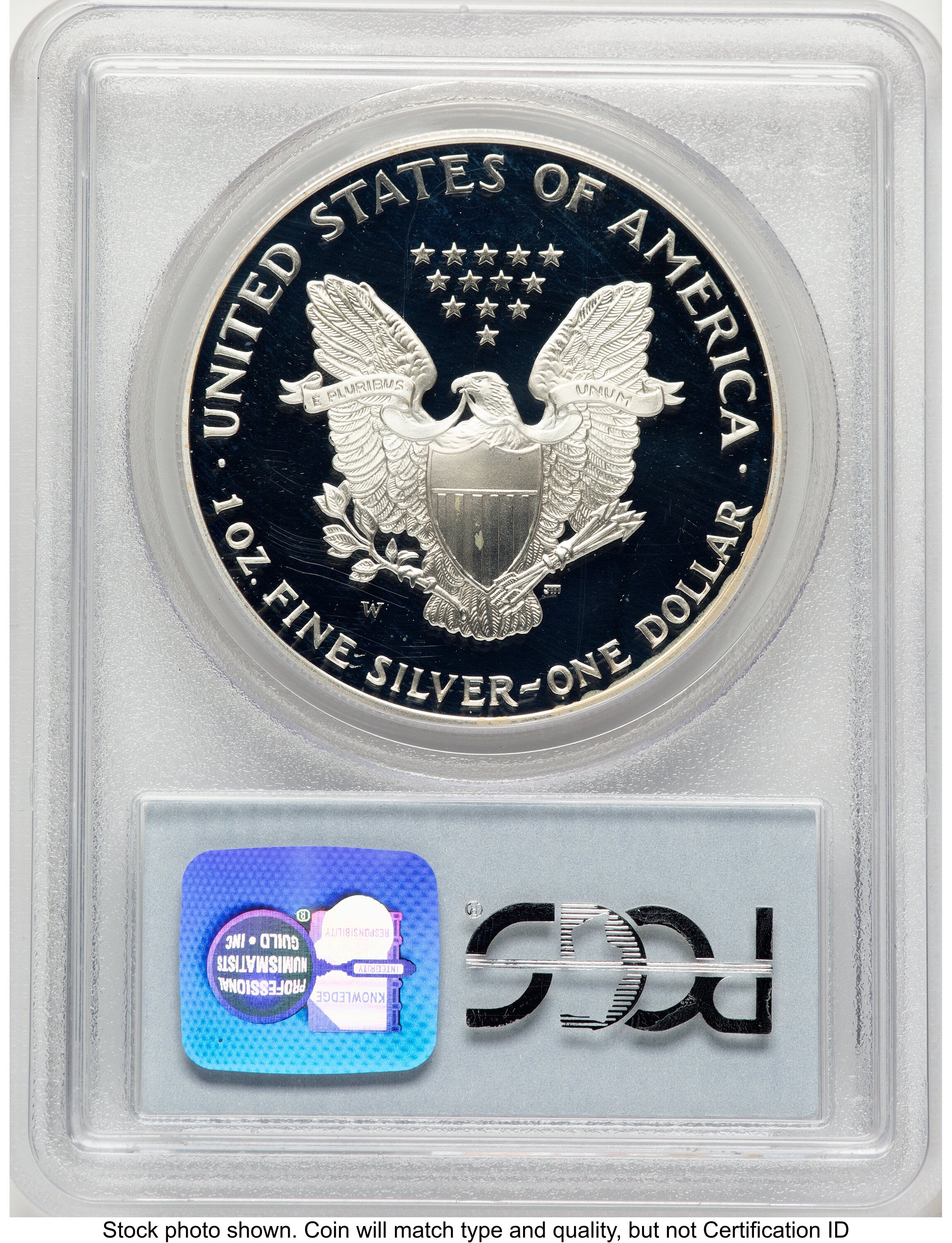 1995-W Proof Silver Eagle 1 oz Blue Label PCGS PR69