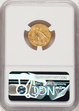 1913 $2.50 Indian Quarter Eagle NGC MS62 (784412062)