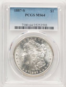 1887-S Morgan Dollar PCGS MS64 (784416003)