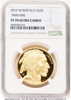 2012-W Proof Gold Buffalo 1 oz Brown Label NGC PF70 (784474009)