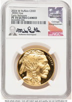 2024-W Proof Gold Buffalo 1 oz ER Mike Castle NGC PF70 (784474011)