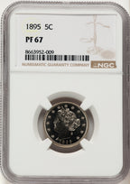 1895 5C Proof Liberty Nickel NGC PR67