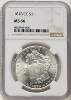 1878-CC Morgan Dollar NGC MS66
