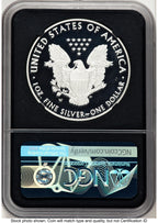 2020-W Proof Silver Eagle V75 Privy 1 oz FR John NGC PF70 Mercanti