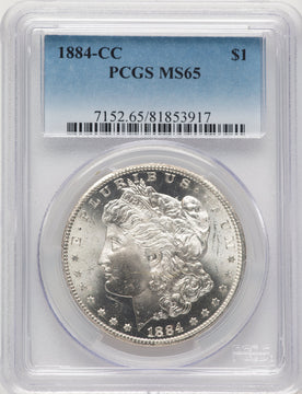 1884-CC Morgan Dollar PCGS MS65