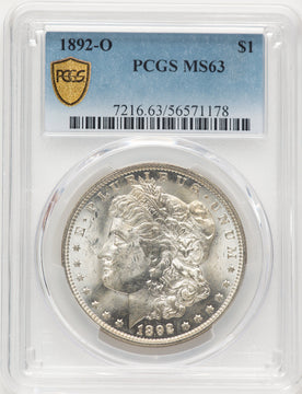 1892-O Morgan Dollar PCGS MS63