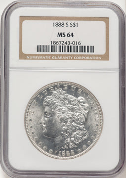1888-S Morgan Dollar NGC MS64