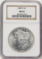 1888-S Morgan Dollar NGC MS64