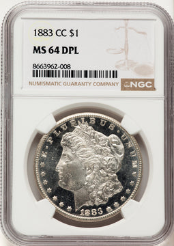 1883-CC DM Morgan Dollar NGC MS64