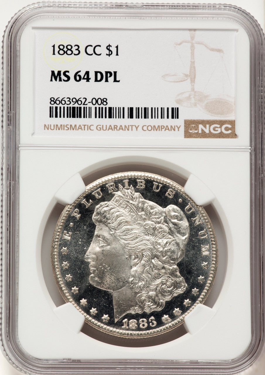 1883-CC DM Morgan Dollar NGC MS64