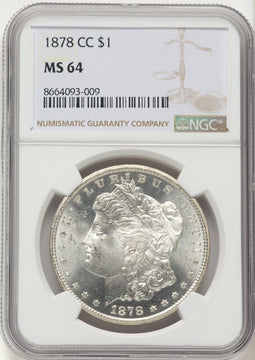 1878-CC Morgan Dollar NGC MS64
