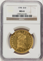 1795 $10 13 Leaves Early Eagle NGC MS61