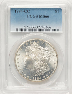 1884-CC Morgan Dollar PCGS MS66