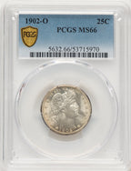 1902-O 25C Barber Quarter PCGS MS66