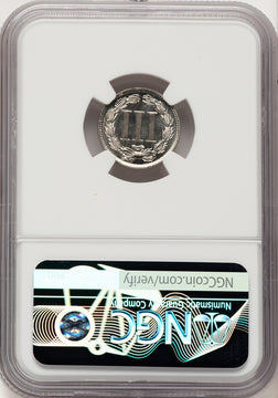 1889 3CN CA Proof Three Cent Nickel NGC PR67