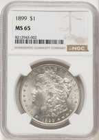 1899 Morgan Dollar NGC MS65