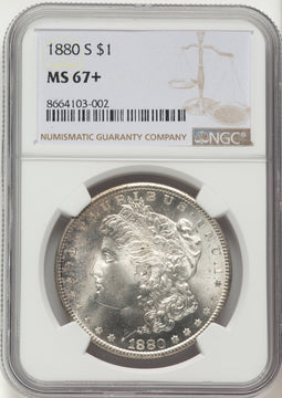 1880-S Morgan Dollar NGC MS67+