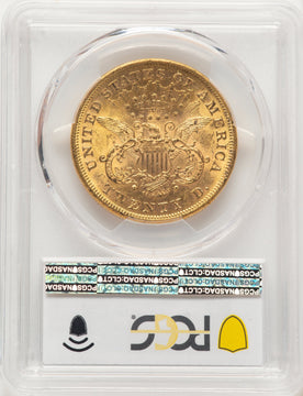 1875-S $20 Liberty Double Eagle PCGS MS61